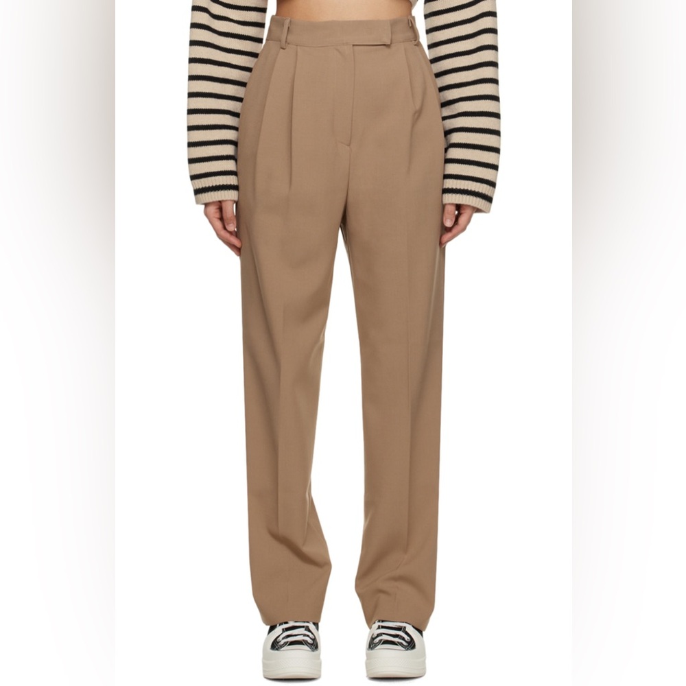 The Frankie Shop Tan Trousers, Small